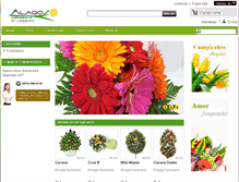 Tablet Screenshot of alagosfloristeria.com